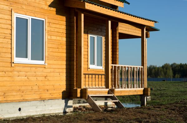 Cabin Footing Construction in Navarre